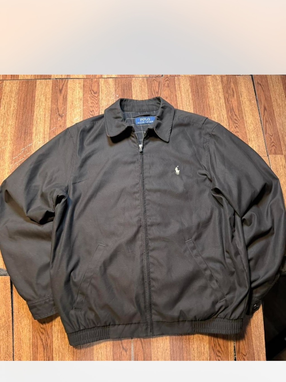 Polo by Ralph Lauren Black Zip-Up Bomber Jacket